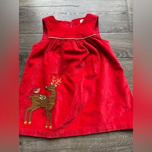 Baby Boden velvet holliday dress with embroidery